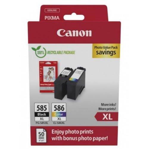 Canon PG585XL- CL586XL Black & Tri-Colour Ink Cartridges (PG585XL - CL586XL)
